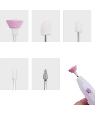 CYzpf USB Electric Nail Drill Portable Electric Nail Drill Machine Manicure Pedicure Polishing Shape Tools with Drill Bits for Home Salon Use Just Put in The Battery and Use White One Size - Buy Online on GoSupps.com