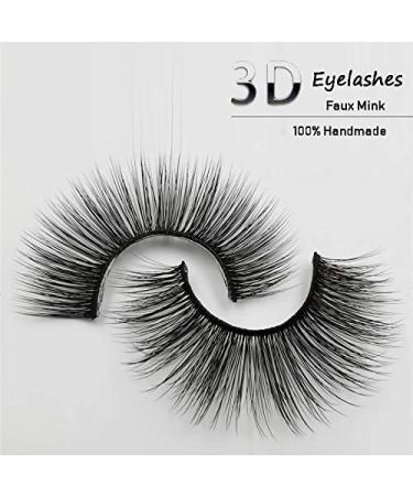 3D Reusable False Eyelashes - Long Thick Handmade Dramatic Lashes (4 Pairs) with Eyelash Clip | Perfect for Makeup Extension - Buy Online on GoSupps.com