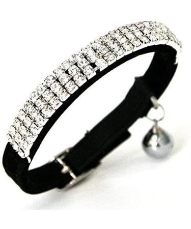 Buy CHUKCHI Soft Velvet Cat Collar with Bell - Adjustable Black & Red for Small Dogs & Cats | International Shipping Available - Buy Online on GoSupps.com