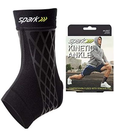 Shop Spark Kinetic Sleeve - Small Ankle Compression Support with Kinesiology Tape | Non-Slip Breathable & Moisture Wicking for Enhanced Muscle & Joint Support International Shipping Available - Buy Online on GoSupps.com