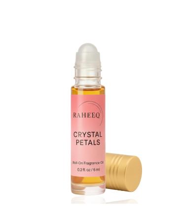 Raheeq Crystal Petals Perfume Oil Jasmine & Rose Attar Concentrated Alcohol-Free Long Lasting Unisex Fragrance 6ml Roll-On (0.2 fl oz)