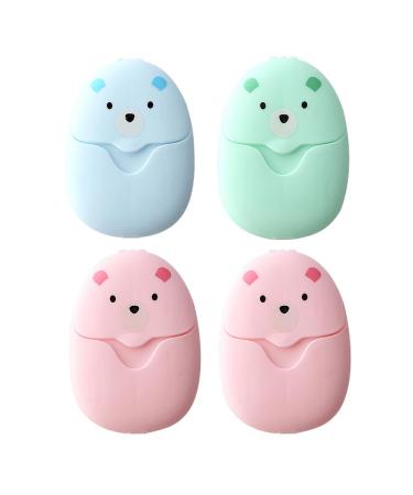 EIHI 200 pieces of soap leaves for on the go soap leaves disposable paper soap 4 boxes portable mini soap leaves soap paper leaves for traveling camping for washing outdoors