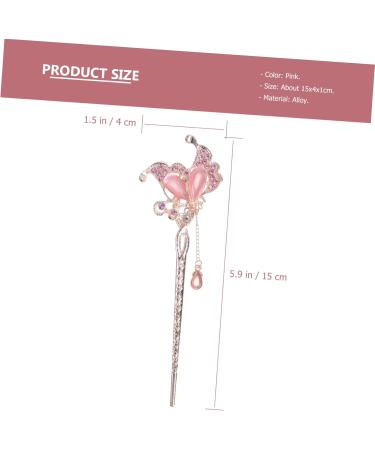 Beaupretty Flower Hair Stick Butterfly Hair Pin Hairpins Hair for Women Flower Pattern Hairpin Womens Barrettes for Hair Goody Hair Clips for Women Floral Hair Clip Retro Women's Modeling Bun - Buy Online on GoSupps.com
