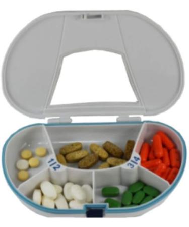 Buy Gasketed 4 Compartment Pill Reminder 4+1 Gasketed Pill Box for Organized Medication Management | International Shipping Available - Buy Online on GoSupps.com