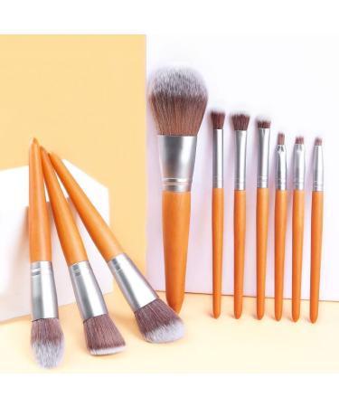 10-Piece Makeup Brush Set | Premium Wooden Handle Beauty Tools for Flawless Application - Buy Online on GoSupps.com