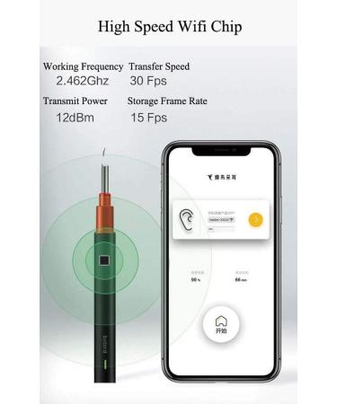 VRfamily Smart HD Visual Ear Cleaning Spoon Wireless WiFi Removal Earwax Cerumen Tool - Buy Online on GoSupps.com