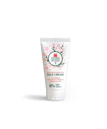 Moisturizer facial cream with rose water Seven Roses 50ml