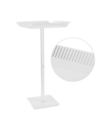 Hair Extension Holder Acrylic Hair Extension Stand Wigs Styling Tool Hair Hanger Professional Transparent Braiding Rack Hair Extension Separator Holder for Hair Salon Home