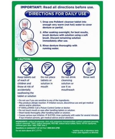 Polident Overnight Whitening Tablets - Best International Shipping for Ultimate Oral Care - Buy Online on GoSupps.com