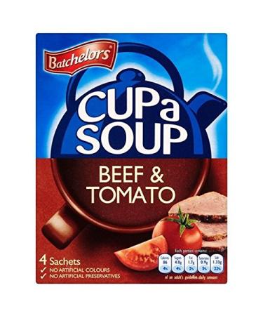 Batchelors Batchelors Beef Tomato Soup Cup and 4 Bags 4 x 22 g (Pack of 6)