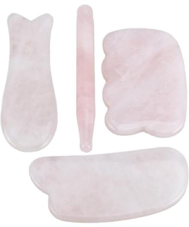 Guasha Board Jade Face Massager Crystal Energy Pink Stone 1Pcs (Color : Army Green) - Buy Online on GoSupps.com