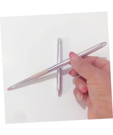 DOITOOL Lip Brush with Lid Lipstick Applicator Lip Gloss Eye Shadow Makeup Brushed Lip Foundation Brush Lip Tint Pink Fiber Wool Cosmetic Travel Lip Liner Brush - Buy Online on GoSupps.com