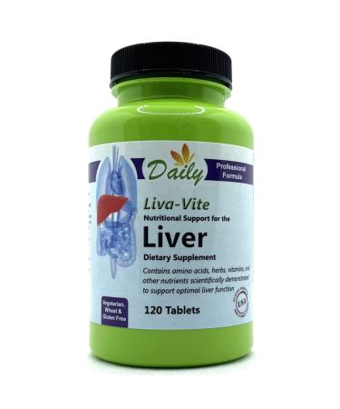 Daily Manufacturing Liva-Vite (L-Methionine Choline Inositol Taurine Dandelion Root Extract Milk Thistle Extract Black Radish Root Beet Root Uva Ursi & Goldenseal Root)