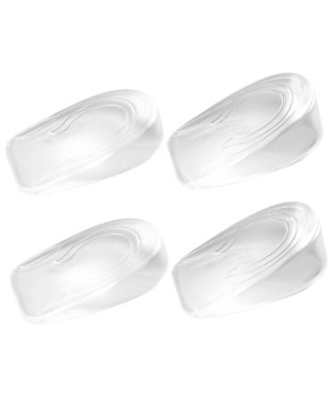 2 Pairs Heightening Insoles Invisible Heightening Gel Insole Shoes Heel Inserts Lift Silicone Shoe Inserts Gel Height Insole Mens Insoles Shoe Lift Increased Men and Women Booster As Shown 8.5x5.5cm