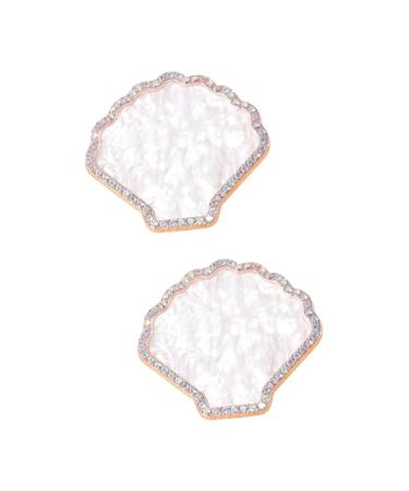 2pcs Nail Art Palette Nail Holder for Painting Nails Nail Polish Tray Resin Nail Art Pallet Nail Art Plates Nail Display Plates Nail Art Tools Nail Art Tray Nail Display Tray 8x7.1cmx2pcs As Shownx2pcs