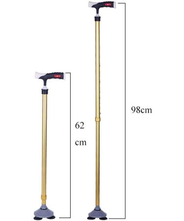 Crutches for The Elderly Three-Angle Anti-Slip Walking Sticks Telescopic Stick with Suction Cup Base for Travel on Different terrains Interesting - Buy Online on GoSupps.com