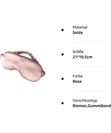 LULUSILK 100% Silk Adjustable Sleep Mask for Women & Men - Soft Comfortable Eye Mask in Pink - Buy Online on GoSupps.com