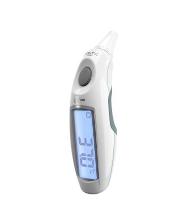 HoMedics TheraP Jumbo Display Ear Thermometer - Waterproof Quick Compact and Portable with Instant 1-Second Measurement and Easy to Read LCD Display
