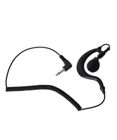 G Shape Soft Ear Hook Earpiece Headset 3.5mm Plug Ear Hook Listen Only Ham Radio Earpiece/Headset HYS TC-617 Receiver/Listen Only Earpiece for 2-Way Motorola Icom Radio Transceivers