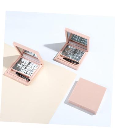 VINTORKY 2pcs Empty Eyeshadow Palette Makeup Pallette Empty Eyeshadow Dish Highlighters DIY Cosmetics Pink - Buy Online on GoSupps.com