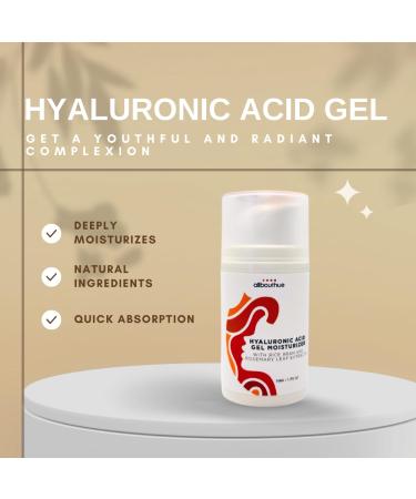 Hyaluronic Acid Gel Moisturizer - Lightweight Hydrating Gel for Dry Skin | 1.7 oz | Best International Shipping - Buy Online on GoSupps.com