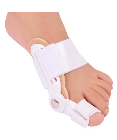 Splint straightener for big toes for hallux valgus 1 pair of correctors to relieve foot pain white toe spreaders