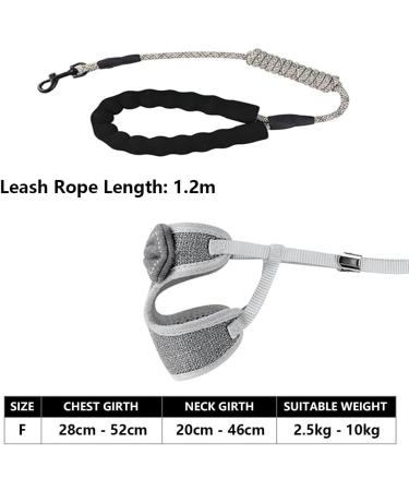 Escape Proof Cat Harness and Lead Set - Adjustable Soft Vest with Breathable Mesh and Cute Bow Design | 45 inch Leash | Gray, for Small to Medium Cats (2.5kg - 10kg) - Buy Online on GoSupps.com