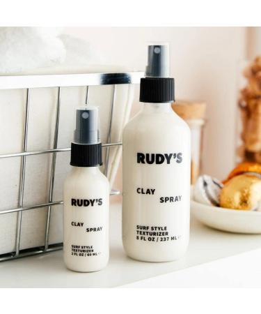 RUDY's Clay Spray - Hair Texturizer with Sea Salt - Paraben Free - For Fullness and Body (8 fl oz) 8 Fl Oz (Pack of 1) - Buy Online on GoSupps.com