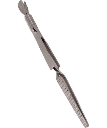 Nail Shaping Tweezers Double End Portable Nail Cuticle Pusher Stylish Look for Home (Ruthenium Black) - Buy Online on GoSupps.com
