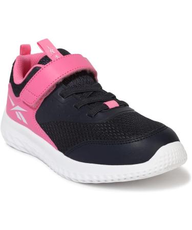 Reebok Girl's Rush Runner 4.0 Alt Sneakers - 2 UK Child - Vector Navy/True Pink/Lucid Lilac - Buy Online on GoSupps.com