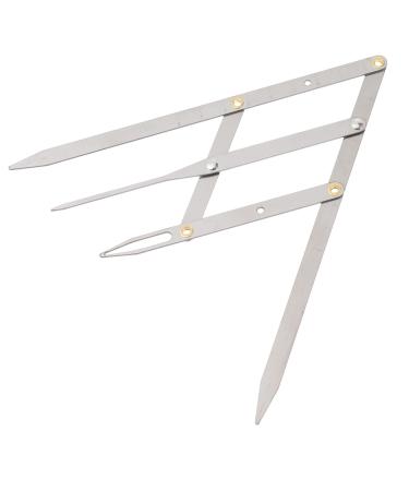 FOMIYES 2pcs Eyebrow Scale Mini Tools Eyebrow Positioning Ruler Ratio Eyebrow Ruler Tool Miss Adjustable Set 1 count (Pack of 1) Silverx2pcs