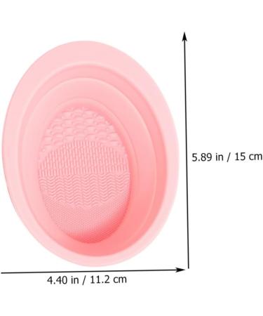 minkissy Makeup Brush Scrub Pad Cosmetics Brush Scrubber Brush Scrubber Pad Silicone Scrubbers Brush Cleaner Tool Makeup Brush Cleaning Mat Brush Cleaner Bow Portable Silica Gel Travel Bowl - Buy Online on GoSupps.com