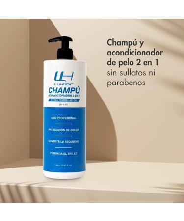 LuxHair Nourishing Shampoo for Natural and Synthetic Hair Colour Protection for Human Hair Wigs or Hair Prostheses | Brown and Dark | 1L | - Buy Online on GoSupps.com