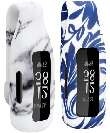 X-Value Silicone Case for Fitbit Inspire 2 - 360 Marble & Celadon Protection Holder - Buy Online on GoSupps.com