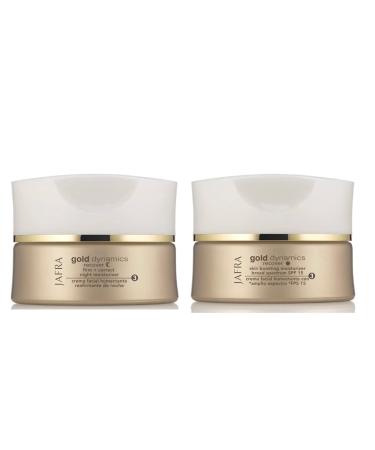 Shop JAFRA Gold Dynamics Skin Boosting Moisturizer & Firm + Correct Night Moisturizer - Broad Spectrum SPF 15 for Radiant Skin | International Shipping Available - Buy Online on GoSupps.com