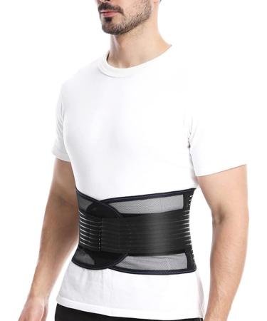 Nezih Breathable Double Train Lumbar Support Belt | Posture Pain Relief for Back Pain Scoliosis & Herniated Discs - Buy Online on GoSupps.com