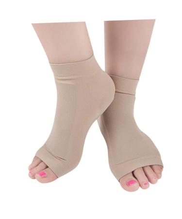 KALLORY 4 Pairs Skate Ankle Sleeves - Elastic Socks & Ankle Support Brace for Ice Skating Plantar Fasciitis Relief Compression Socks for Men & Women - Buy Online on GoSupps.com