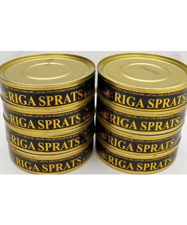 Sprats Riga Smoked 5.6 Oz Tins (12 Pack) in Vegetable Oil from Latvia - Buy Online on GoSupps.com