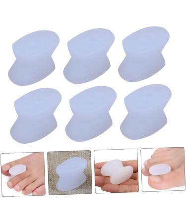 8pcs Toe Separator & Nail Protector Set | Big Toe Night Splint & Yoga Separator | Bunion Guard & Orthotic Foot Support | White Sebs Gel Material - Buy Online on GoSupps.com