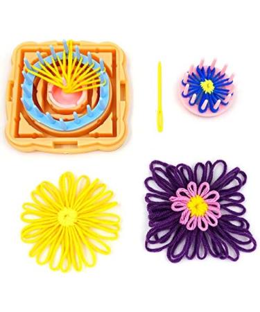 Flower Knitting Loom Kit - Frame Looms with Knitting Wool - Multi Color Craft Kit - Buy Online on GoSupps.com