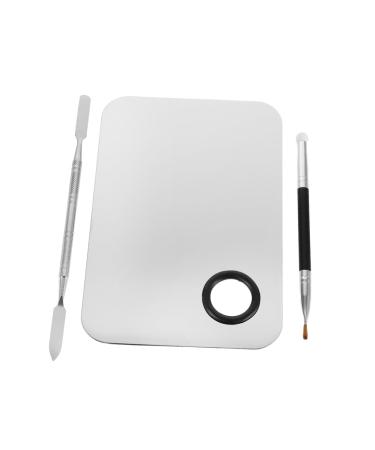 palette de maquillage de maquillage palette de bac peinture en acier inoxydable portable cor enne nylon