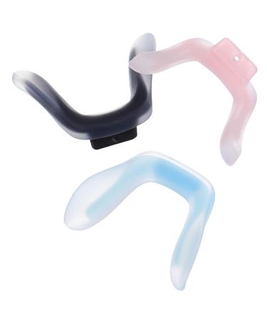 Lurrose 3st glasses nose pads nose brick for glasses nasal linen for glasses glasses Silicone pad glasses-nose pads saddle saddlesteg nose pads nasal parts connected child picture frame plastic as shown 2.6x2cm
