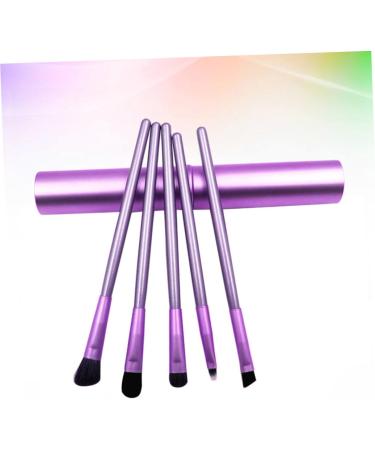 PLAFOPE 5pcs Eyeshadow Brush Makeup Brush Eye Shadow Brush Purple Wooden - Buy Online on GoSupps.com