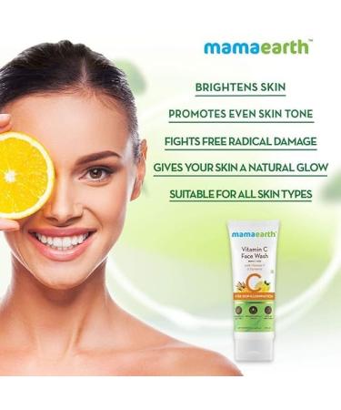 Vitamin C Face Wash with Turmeric for Skin Illumination - 100ml | Shop Internationally - Buy Online on GoSupps.com