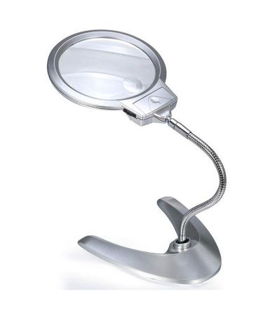 LED High-Definition Light Hose Desktop Glass Large Lens Bracket Type 130mm Magnifiers