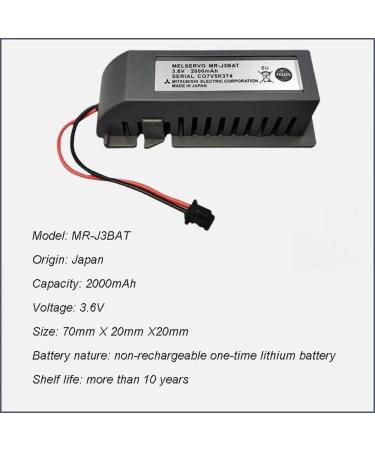 Pack of 5 MR-J3BAT 3.6V 2000mAh PLC Li-ion Battery - Compatible with ER6VC119A/B MELSERVO MR70 System - International Shipping Available - Buy Online on GoSupps.com