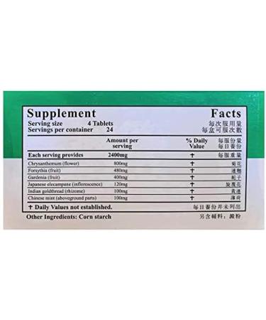 Huang Lian Shang Qing Pian - Coptidis Combination Extract | Buy Online - Buy Online on GoSupps.com