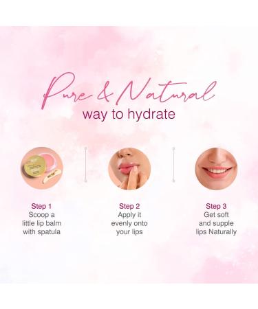Falak Himalayan Rose Lip Balm - Moisturize & Repair Chapped Lips with 100% Natural Himalayan Rose Oil - 10g - Buy Online on GoSupps.com