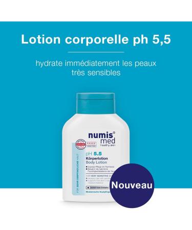 numis med Moisturizing Lotion ph 5.5 - soothing body lotion for very sensitive and delicate skin - vegan free from silicones parabens and mineral oil - milk (2x 200ml) - Buy Online on GoSupps.com