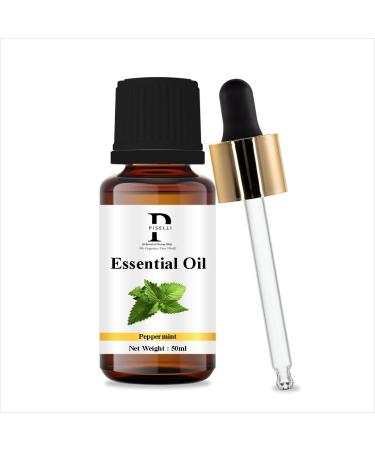 PISELLI Essential Oils Pure Essence: Unlocking The Secrets of Essential Oils - 30/50/100ml - 1.01/1.70/3.38 Fl Oz (100ml Peppermint)